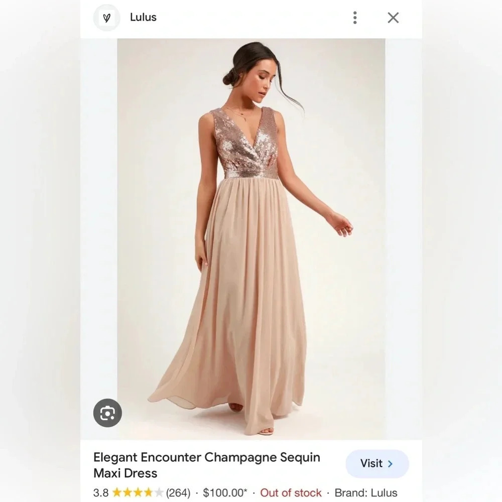 Nwt LULU’s Evening Gown size XS